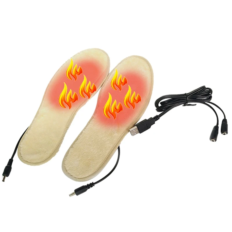 2019 New USB Heated Insoles Heated Insoles Separate Foot Warmer Cushion