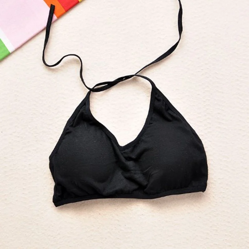 

Fashion Tank Top Halter Light Bra Pad With Straps Vest Fit Most Ladies