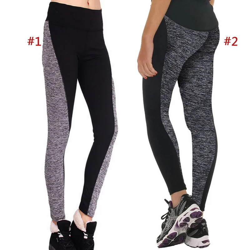 

Fashion Women Fitness Leggings Workout Yoga Pants Panelled High Waist Quick-drying Wear Trousers ASD88