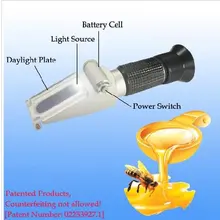 Светодиодный ручной 10-30% воды рефрактометр для мёда ZGRF-30ATC
