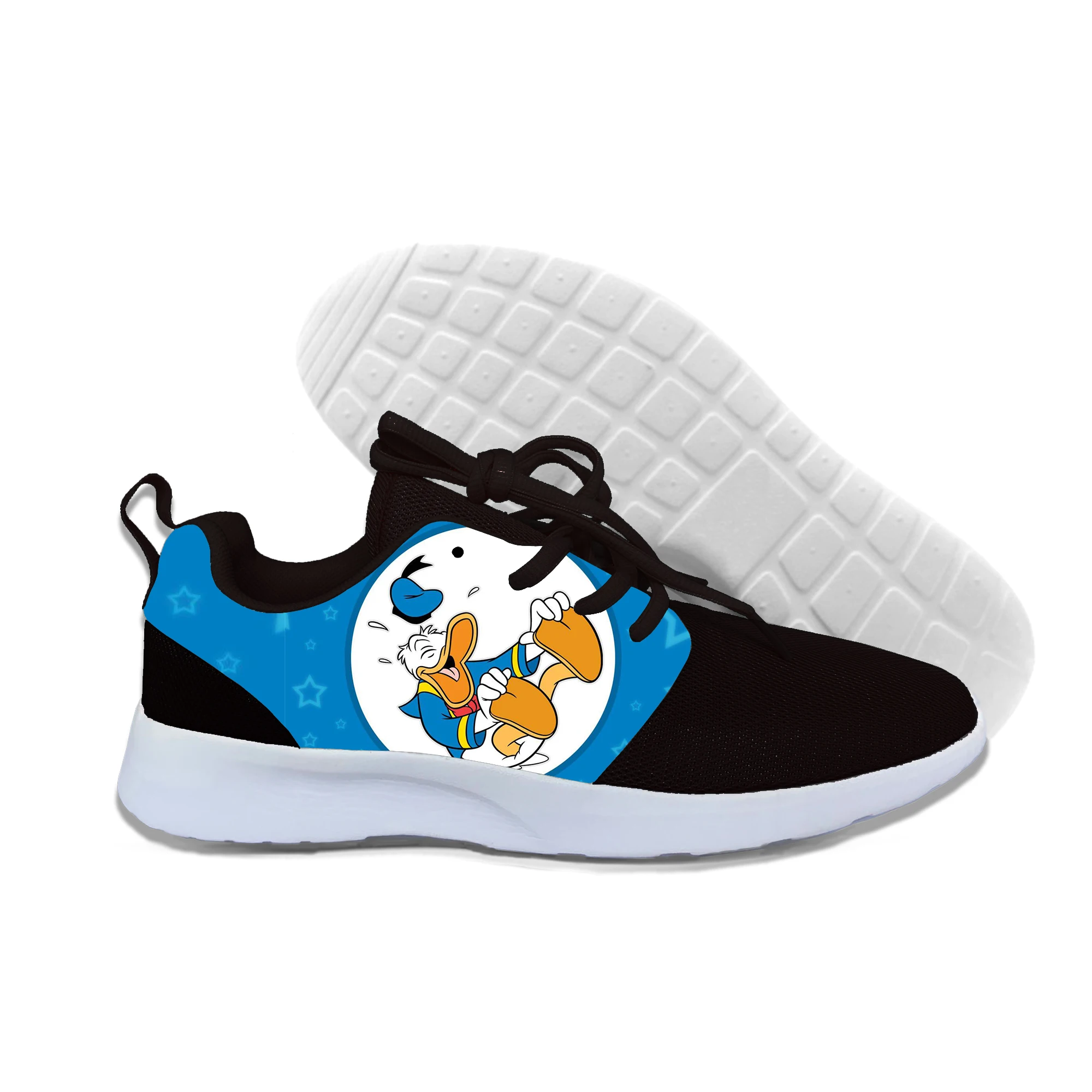 

2019 New Fashion Zaraing Donald Duck Women/men Sneakers 2019 Summer Print Cartoon Casual Lightweight Shoes