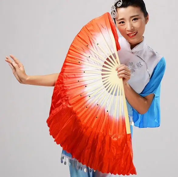 20 штук китайский Шелковый веер для танца ручная работа фанаты живота танцевальный реквизит 5 видов цветов