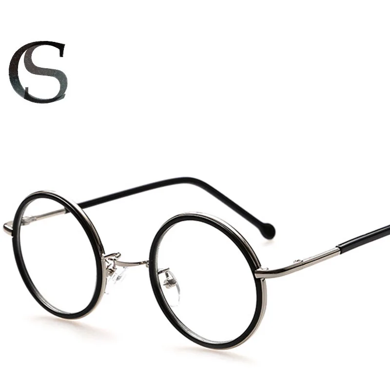 Small Round Metal Frame Glasses Circle Spectacle Frames Clear Lens