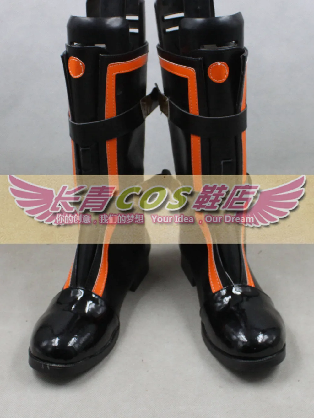 

GOD EATER 2 Kouta Black Long Cosplay Boots C006