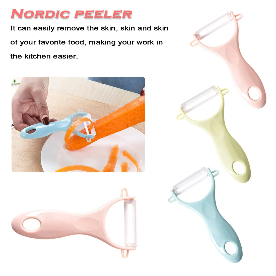 

Multifunctional PP Cramic Carrot Potato Fruit Peeler Cutter Peelers Zesters Slicer Vegetable Peeler Peeling Tool