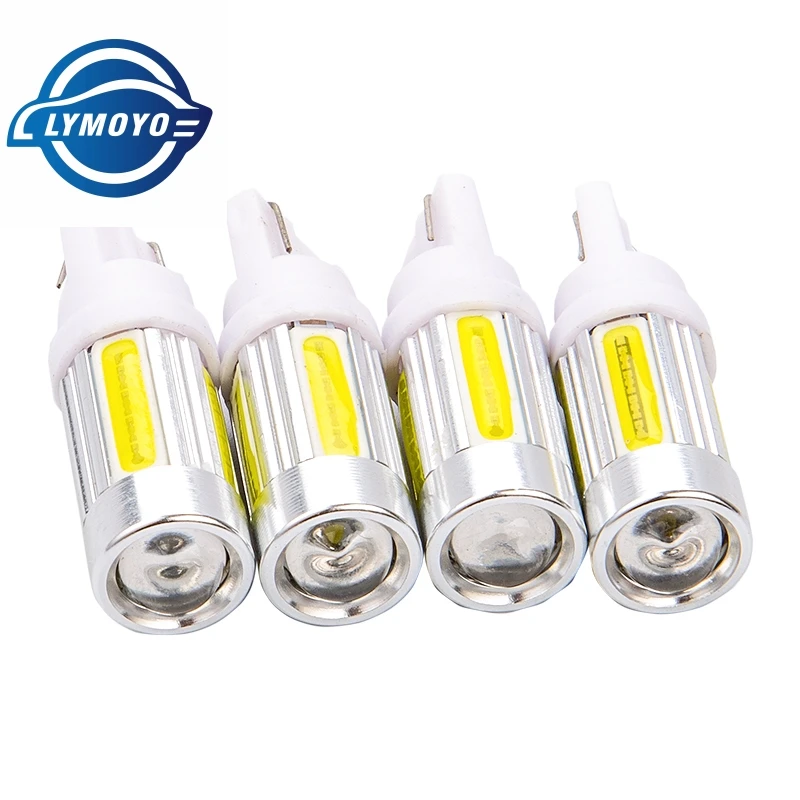 

2pc/lot T10 168 192 high power white W5W super bright cob led Car marker Auto Wedge Clearance Lights bulb parking lamps 12V