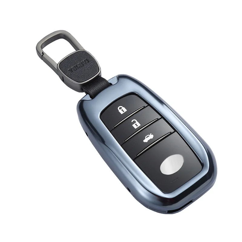 Для автомобилей из алюминиевого сплава ключ держатель Чехол в виде ракушки цепочку для Toyota Highlander XU50 Camry Corolla RAV4 XA40 для Toyota Alphard/Vellfire Корона