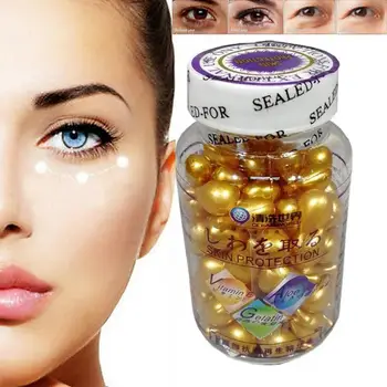 

Vitamin E Anti Wrinkle Capsules Anti Aging Serum Spot Acne Removing Whitening Cream VE Freckle Capsule
