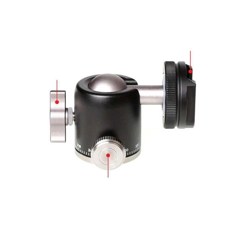 FOTOBETTER MBH19 360 панорамная шаровая Головка мини штатива w 1/4 ''Универсальное