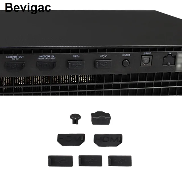 Best Offers Bevigac 7PCS Dust-proof Cover Cap Set USB HDMI Audio Cable Port Cover Case for XBOX ONE X Console Controller Accessories Gadgets Best Offers Bevigac 7PCS Dust-proof Cover Cap Set USB HDMI Audio Cable Port Cover Case for XBOX ONE X Console Controller Accessories Gadgets