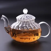 1 шт., 600 мл, цветочный кофейный стеклянный чайник, цветущий китайский стеклянный чайник, термостойкий стеклянный чайник JO 1052