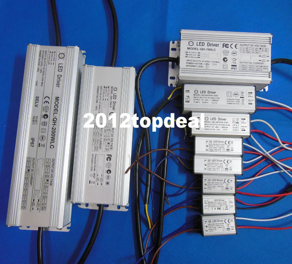LED Chip Driver Power Supply Adapter SMD Bulbs 10W 20W 30W 50W 100W Waterproof