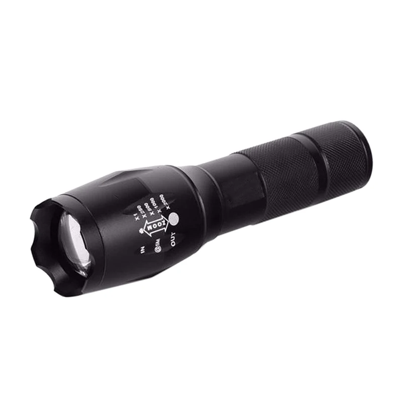 2018 XML T6 LED Flashlight High Brightness Zoomable Aluminum alloy