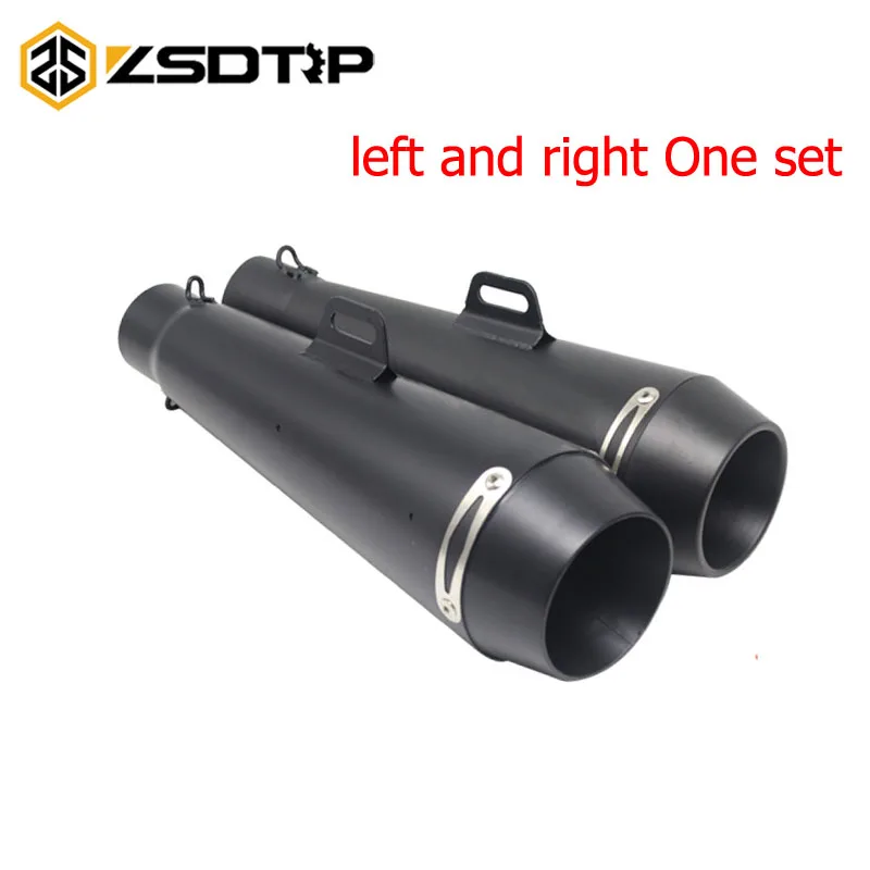 ZSDTRP 51mm Scooter de motocicleta tubo de Escape Moto escapar GP olla Silenciador para M4 para la mayoría de Motocross de la bici de la suciedad de la Cruz ATV antideslizante en