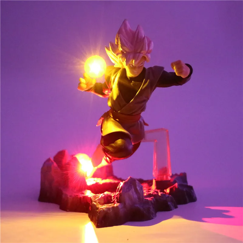 Dragon Ball Z Сон Гоку фигурки лампы DIY аниме модель настольная лампа куклы 2 Цвет светодиодный ночник для детей игрушки Декор лампы