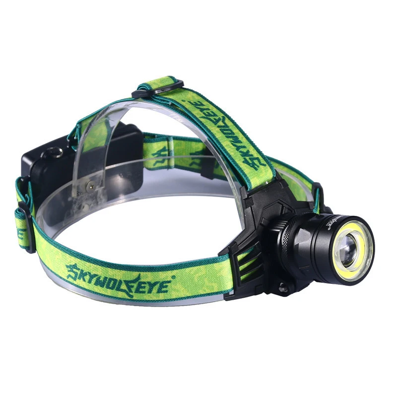 

55*40mm USB Battery Charging Headlamp 300lumen LED Rotating Focus Camping Hiking Fishing Headlight Flashlight Super Bright