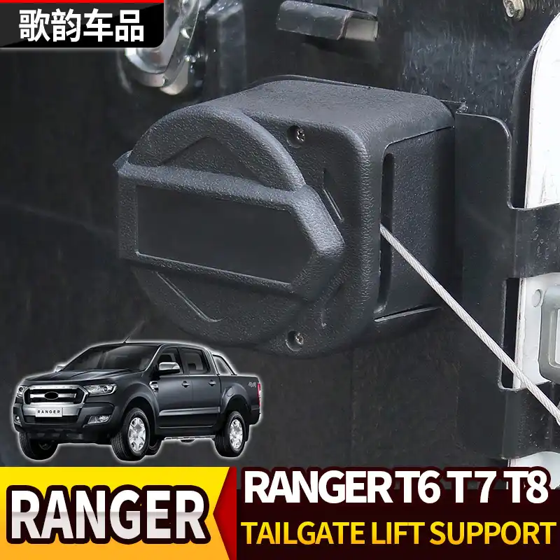 For Ranger 2012 2019 T6 T7 T8 Tailgate Lift Support Easy Rear Gate Slow Up And Slow Down Strut Stainless Steel Gas Accessories