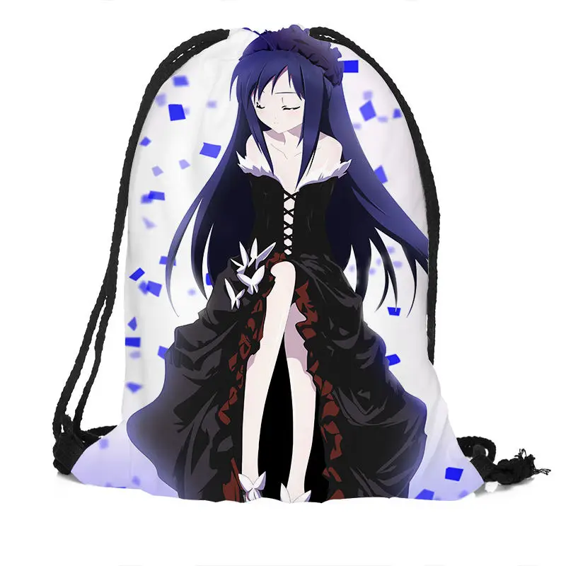 

Индивидуальная сумка Accel World на шнурке, шелковая мягкая сумка, большая непрозрачность, рюкзак с принтом логотипа на заказ, больше размеров