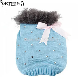 

Cute Pet Dog Sweater Puppy Clothing Lovely Wholesale Dog Clothes Knit Dog Sweater Blue Pink Supply For Small Medium Breed