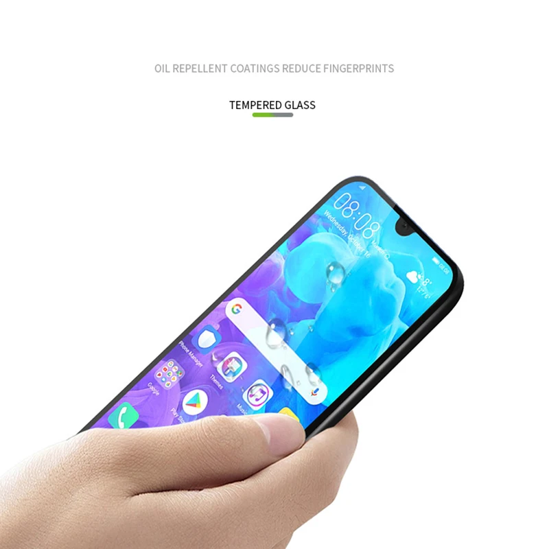 9D полное клеевое защитное стекло на Honor 8S Защита экрана для Huawei 8 Lite 8C 8X Y5 2018 Y 5 2019 X8