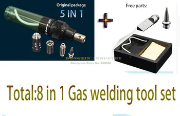 

8 in 1 Welding Pen Burner Butane Gas Blow Torch Soldering Solder Iron Gun Tool set