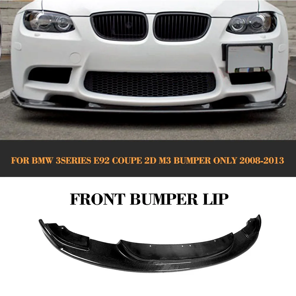 carbon fiber car front bumper Lip Spoiler for BMW 3 Series