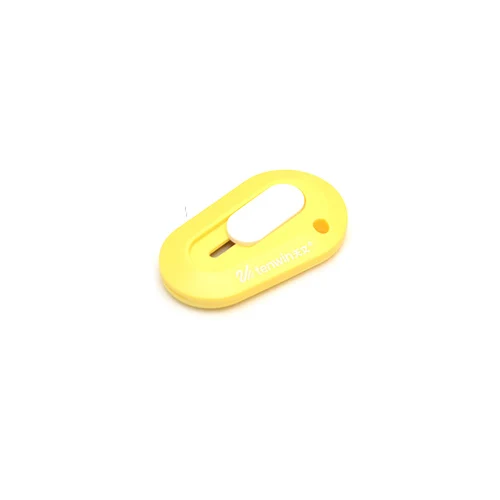Универсальный мини-нож Красочный офисный портативный нож Безопасный нож для резки бумаги в принтере школьные принадлежности - Цвет: Цвет: желтый