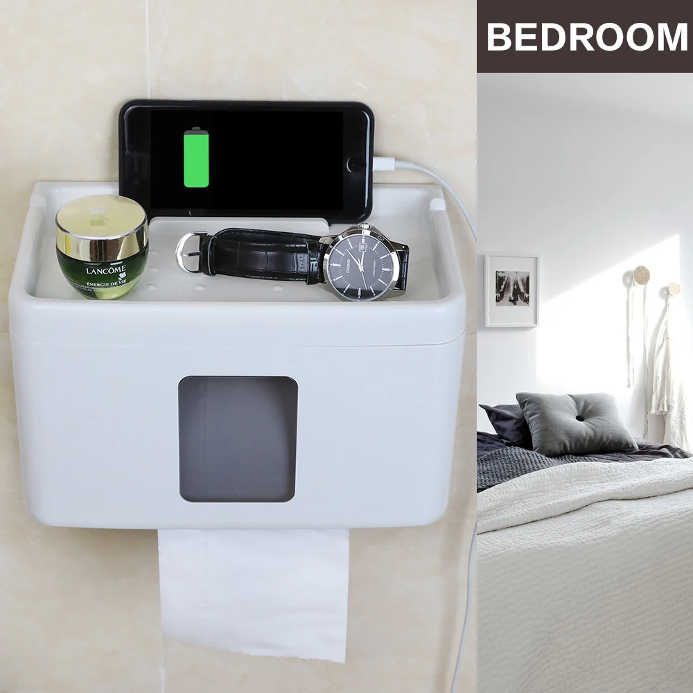 latest high end 360 degree waterproof multi function wc paper box