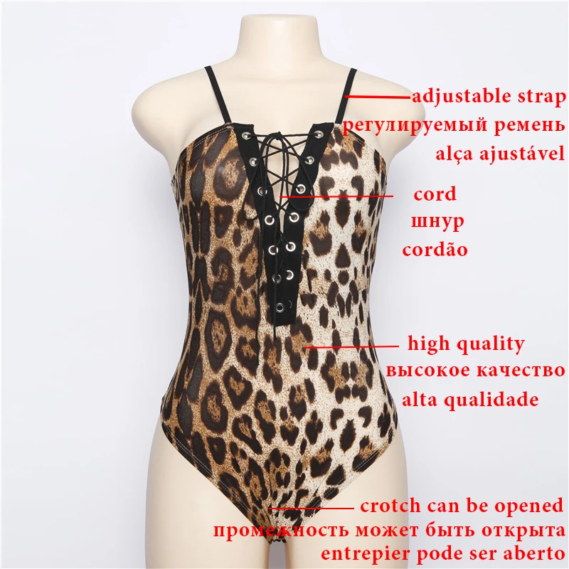التشفير العميق v الدانتيل يصل ليوبارد ارتداءها النساء لياقة الجسم جمبسوت/ بدلة الجسم المثيرة 2017 أكمام catsuit يوتار السيدات وزرة