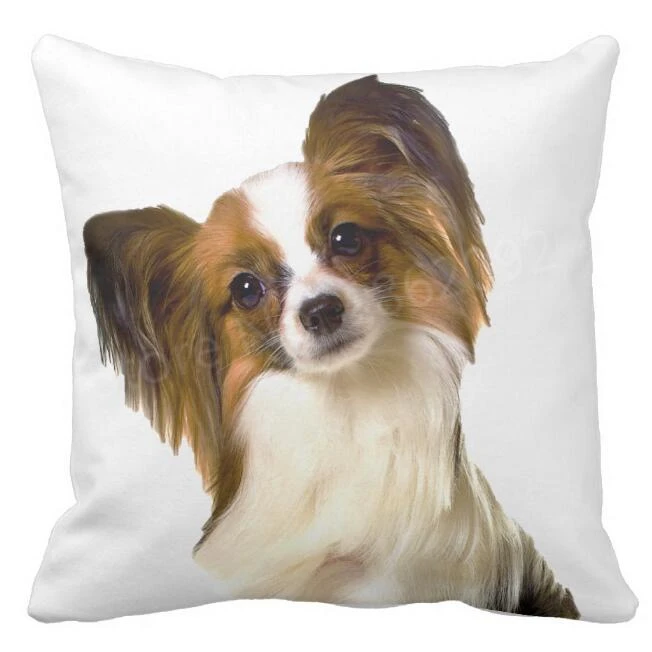 Papillon Gifts Pet Funny Papillon Pocket Mom Dad Dog Gift Throw Pillow 16x16 Multicolor 