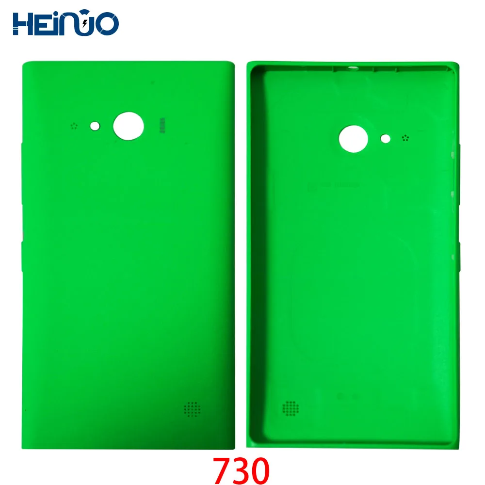 

New Back Rear Cover for Nokia Lumia 730 735 Battery housing shell battery housing Case with Power Volume side button with logo