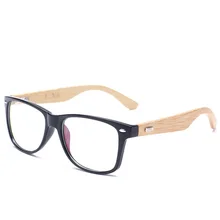 Ручной работы ретро очки из бамбукового дерева мужские и женские брендовые дизайнерские прозрачные линзы оптические очки в оправе очки N551