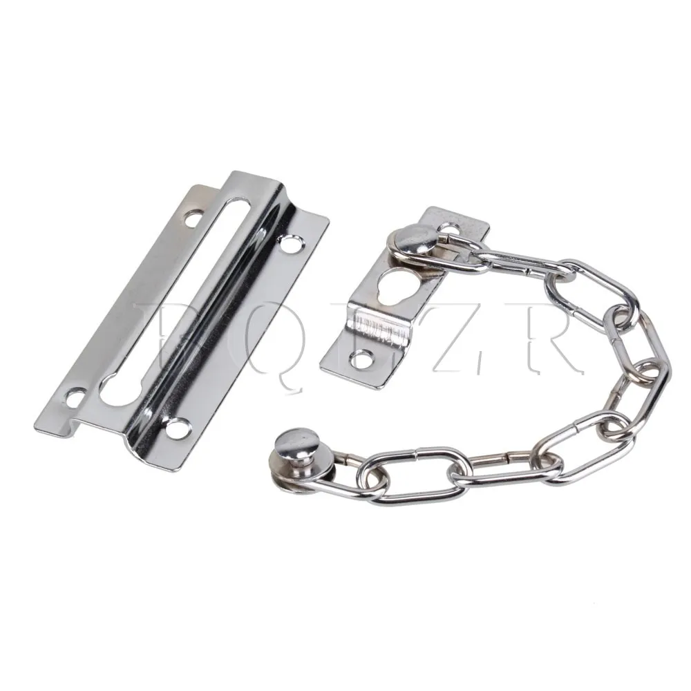 Buy BQLZR Durable Chrome Plated Silver Tone Chain Lock Bolt Door Security Guard