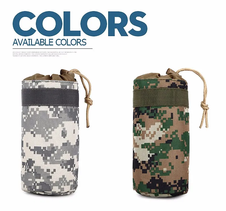 Мужская Тактическая Военная фляга для кемпинга, сумка для путешествий, открытый водный чайник, сумка-держатель