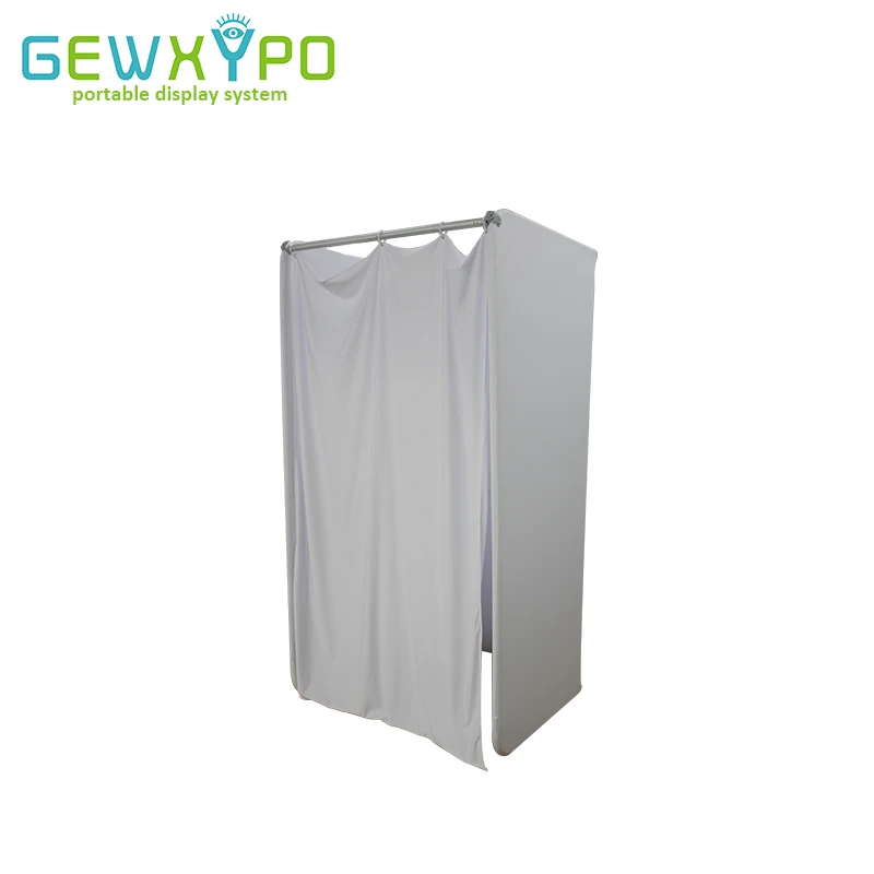 Us 399 0 Exhibition Booth Advertising Tension Fabric Fitting Room With White Or Black Color Banner Portable Changing Dressing Room In Flags Banners