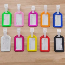 Классическая пластиковая багажная бирка, Дорожный чемодан, багажная дорожная сумка, Mixproof, посадочная бирка, адрес, ярлык, имя, ID метки, 6 цветов, держатель