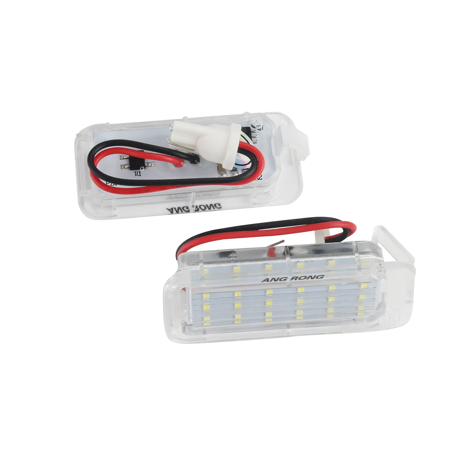 ANGRONG 2pcs Canbus светодиодный светильник номерного знака лампы без ошибок для Jaguar XF 2007