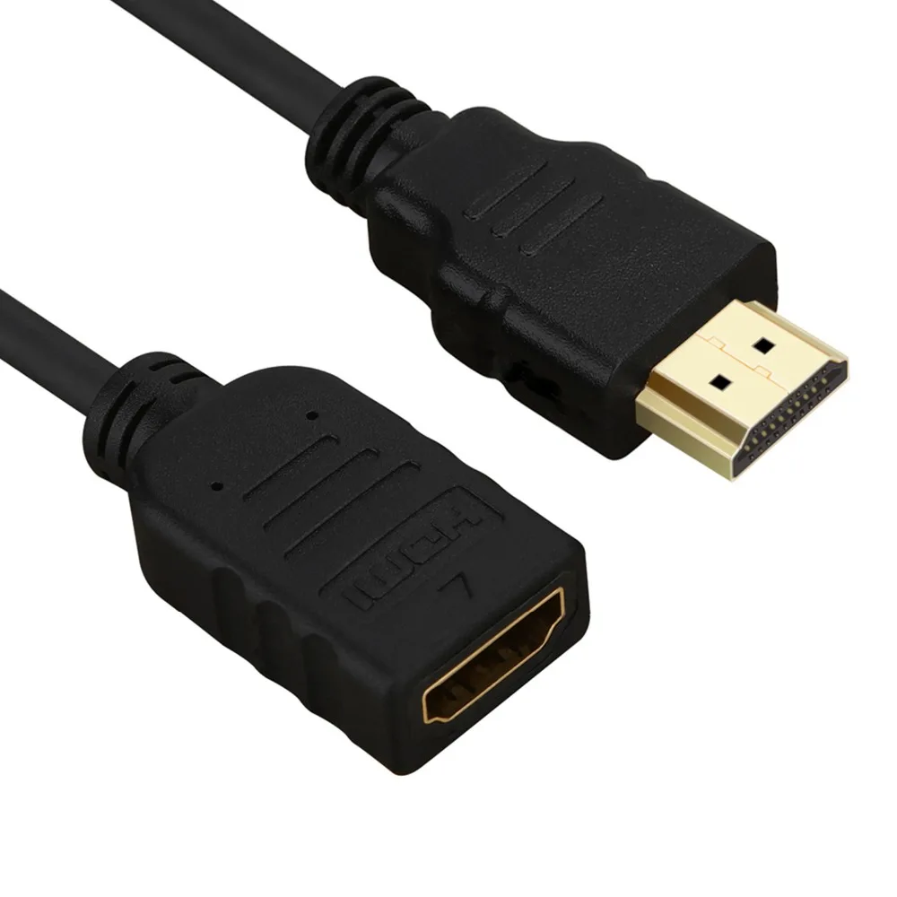 HDMI Extender Cable Male to Female Extension Cable 30cm 50cm 1m 2m HDMI 1080P 3D 4K for Projector Computer Game Box HDTV PS3 LCD