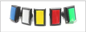 

18pcs illuminated Rectangular Bevel edge Push Buttons with microswitches/push button/game accessories/Arcade Game Cabinet parts