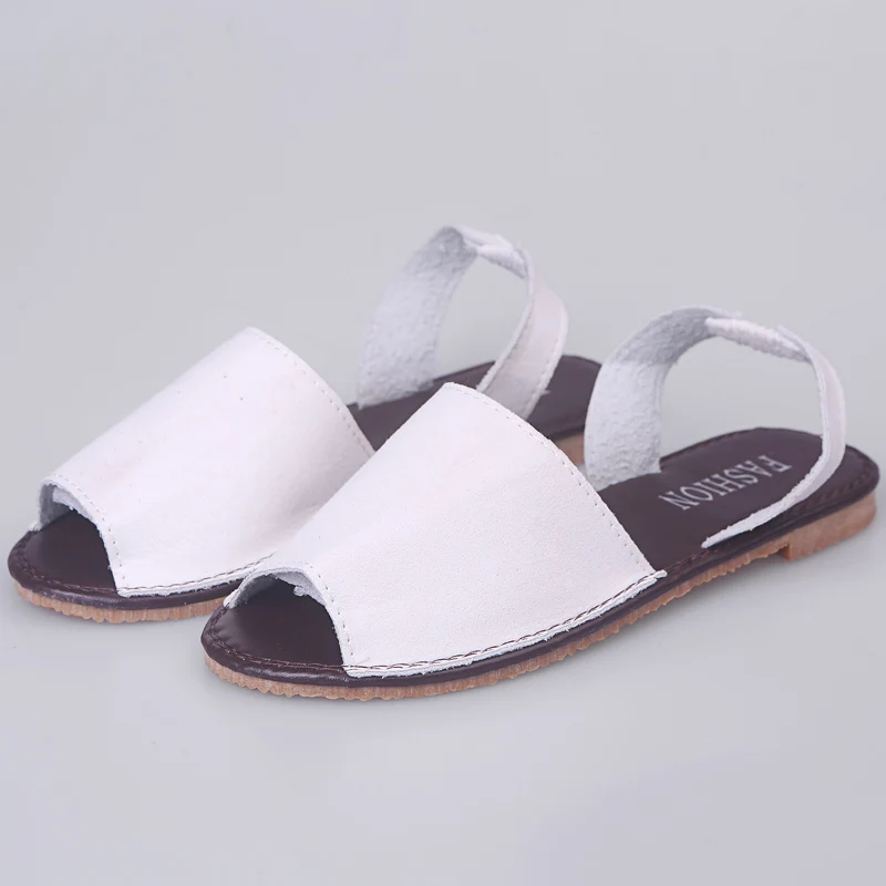 Новые модные летние сандалии обувь для отдыха на плоской подошве женская обувь из искусственной замши с открытым носком на низком каблуке в римском стиле без застежки размера плюс XWZ5742