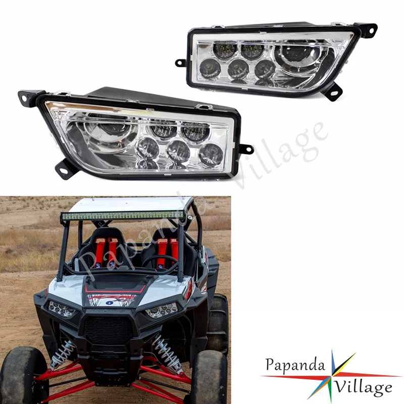 

OEM High Low Beam LED UTV Front Headlights ATV Headlamp for Polaris RZR 900 2015-2017 RZR 1000 S 2016-2017