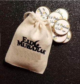 

customize color Eid Mubarak Hangover Kit jewelry favor Muslim Eidi Bags wedding Champagne Party gift pouches