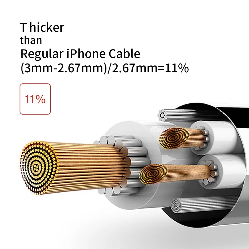 Кабель зарядный Snowkids USB 2 м для телефона 12 11X8 7 6 5 XR XsMax до iOS 14|cable for|mfi certified8 pin cable |