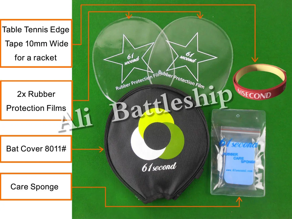 

Original 61second Small Case 8011# Table Tennis Accessories Set for Table Tennis Ping Pong Racket