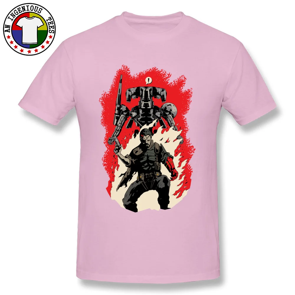  Male T Shirt Hellboss Classic Tops T Shirt Pure Cotton Crew Neck Short Sleeve Cool T Shirt Fall Wholesale Hellboss pink