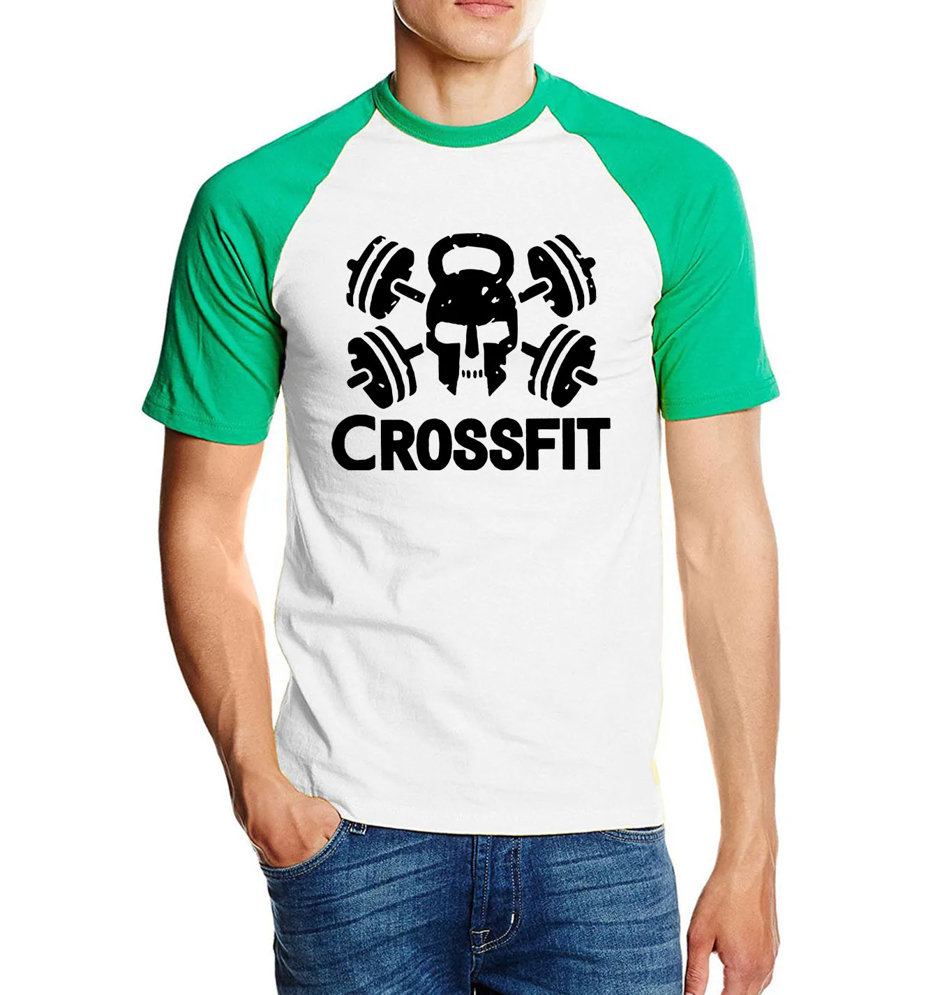 100% хлопок высокое качество Мужская футболка CrossFit 2020 новая летняя мужская с