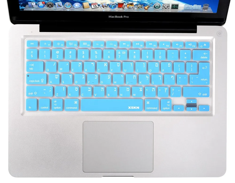 Исрил иврит Защитник силиконовая клавиатура для macbook pro 13," 15,4", для macbook клавиатуры кожного покрова, США