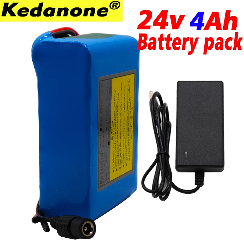 

100% New 24V 4Ah 6S2P 18650 Battery li-ion battery pack 25.2v 4000mah electric bicycle moped lithium ion battery pack+Charger