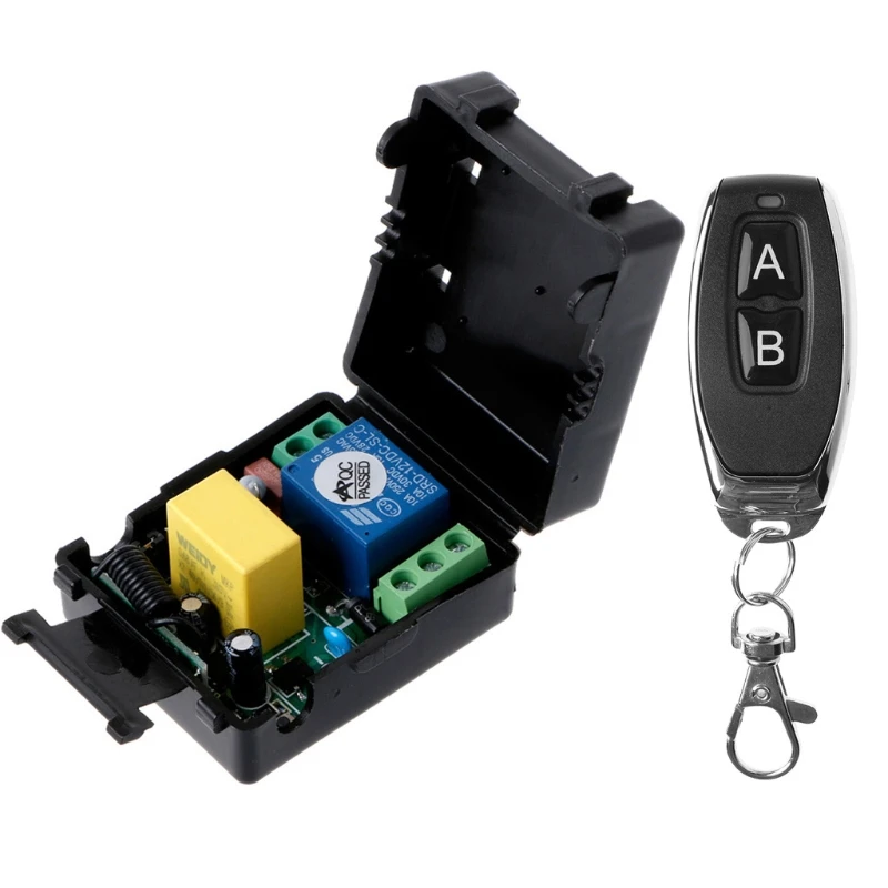 

AC 220V 10A 1CH RF 315MHz Wireless Remote Control Switch Receiver+Transmitter Kit