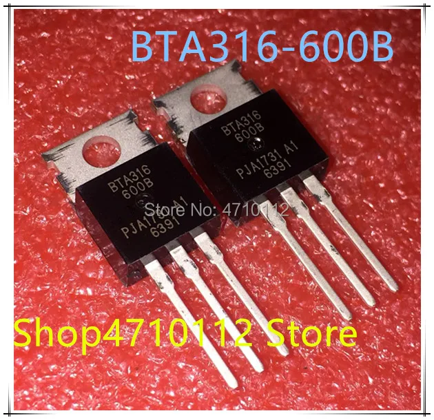 NEW 10PCS LOT BTA316 600B BTA316 600 BTA316 600B BTA316600B 600V 16A TO 220 IC